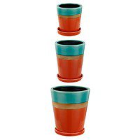 Orange and Blue Pot
