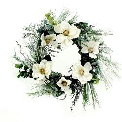 Frost Magnolia Wreath