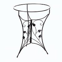 Ivy Leaf Metal Bird Bath Stand