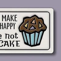 Ceramic Magnet, Cupcake