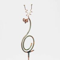 Metal Snail On Stake, Small