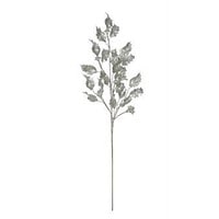 Silver Holly Leaf Branch