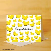 Printed Canvas Card, Duckies