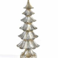 Polystone Silver Glitter Tree