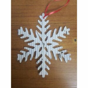 Corrugated Metal Snowflake