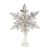 Wood & Wire Snowflake Tree Topper