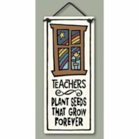Ceramic Plaque, Teachers Plant