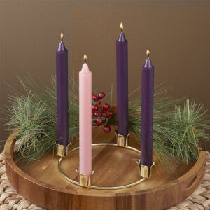 Advent Candle Holder, Brass