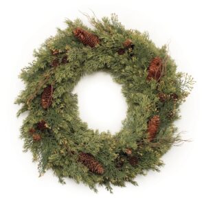 Evergreen & Cone Wreath