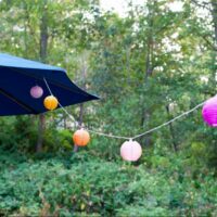 Glow Nylon Solar String Lights