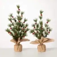 Pine Tree with Red Bells