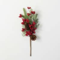 Pine, Red Berry, and Cone Pick