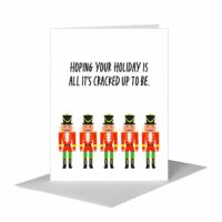 Printed Canvas Card, Nutcrackers