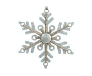 Galvanized Metal Snowflake