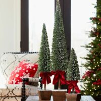 Potted Evergreen Tree With Bow