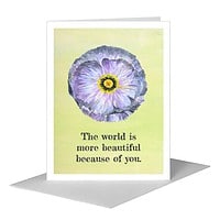 Printed Canvas Card, Beautiful