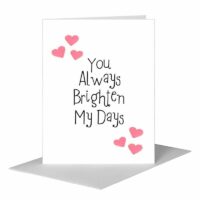Printed Canvas Card, Brighten