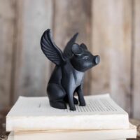 Cast Iron Flying Pig, Sitting
