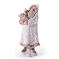 White-Robed Santa Holding Toys