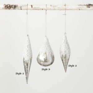 Frosted Beaded Ornament