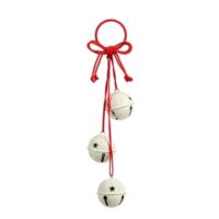 White Distressed Metal Bells Hanger