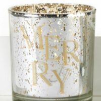 Sentiment Glass Votive Holder