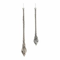 Silver Swirl Drop Ornament