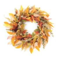 Mixed Foliage Autumn Wreath