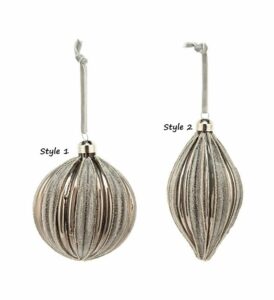 Bronze Glitter Ornament