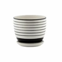 Black and White Planter
