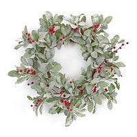 Mistletoe Wreath With Berries