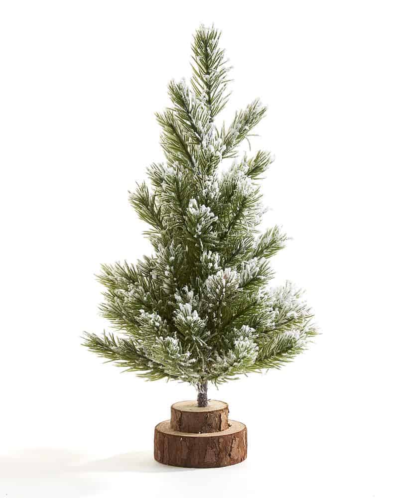 > Tabletop Frosted Evergreen Tree The Garden Mill