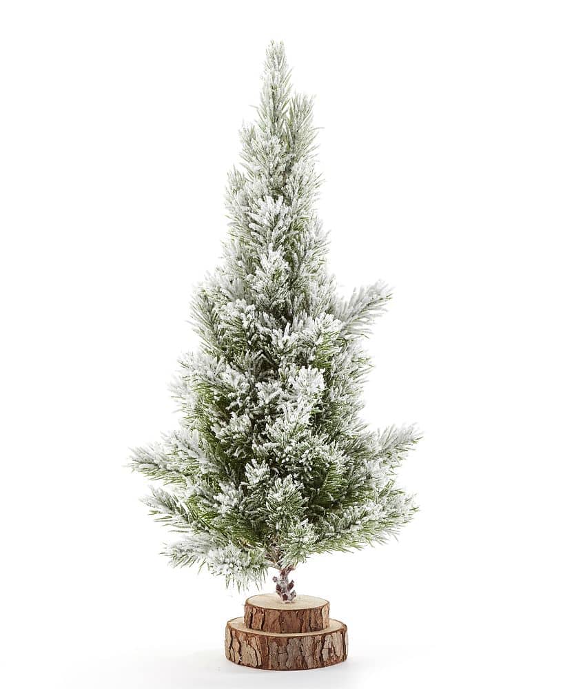 > Tabletop Frosted Evergreen Tree The Garden Mill