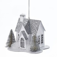 Paper Lighted House Ornament