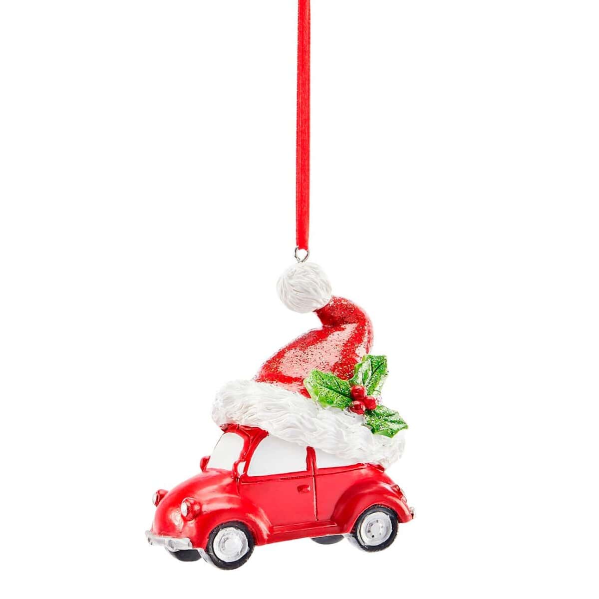 Santa Hat Car Ornament - Technical View