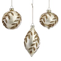 Glitter Gold-Leaf Ornament