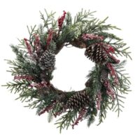 Spike Berry Cone Wreath