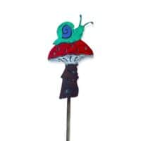 Mushroom Snail Plant Stake