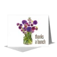 Printed Canvas Card, Thanks A Bunch