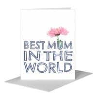 Printed Canvas Card, Best Mum