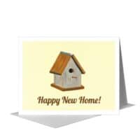 Printed Canvas Card, New Home