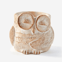 Cement Owl Planter