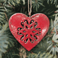 Red Heart Ornament
