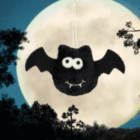Fabric Bat Ornament