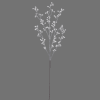 Metallic White Berry Branch