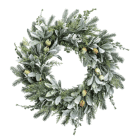 Mixed Foliage Berry Wreath