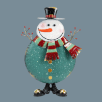Scarf Snowman Porch Sitter