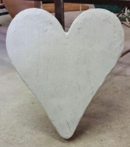 Concrete Garden Stone, Heart, Large