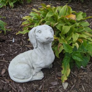 Concrete Dog, Dachshund, Reclining