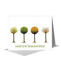 Printed Canvas Card, Roots